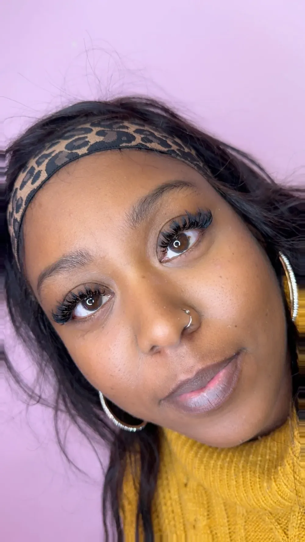 Client with a fresh install and lashes at SYM’S